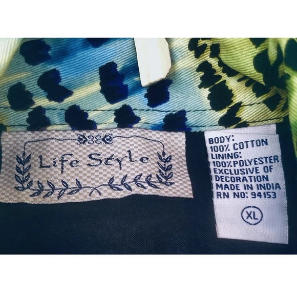 Rare Life Style Women’s Jacket Size XL Button Multi Colored Abstract  Beaded - Picture 4 of 9